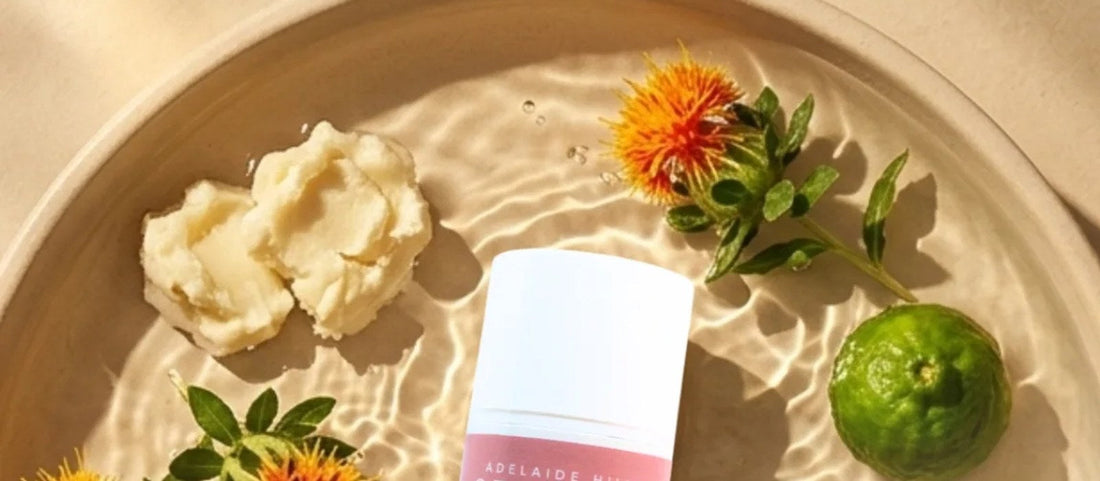 Rose Geranium Hand Cream with shea butter and botanicals in water