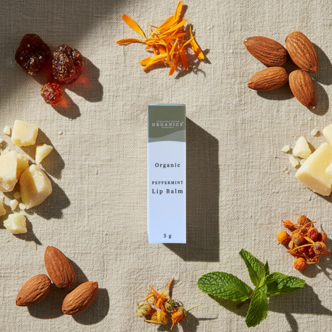 Organic Lip Balms Peppermint & Vanilla | 5gm