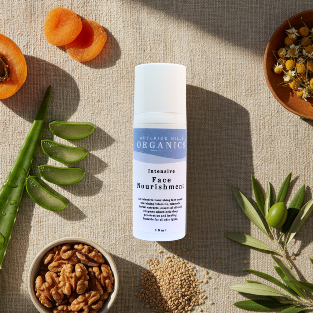 Intensive Face Nourishment lifestyle - Adelaide Hills Organics
