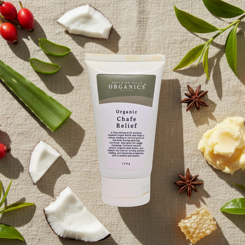 Organic Chafe Relief Cream 200g for cyclists and runners - Adelaide Hills Organics