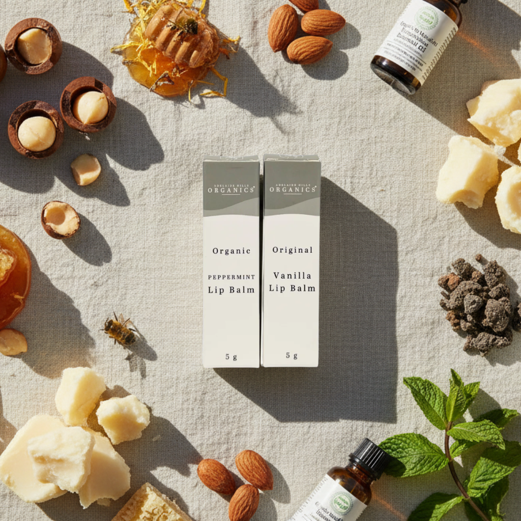 Organic Lip Balms Peppermint & Vanilla | 5gm