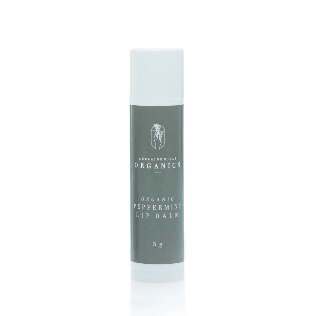 (wholesale) Organic Lip Balms Peppermint & Vanilla - 5gm