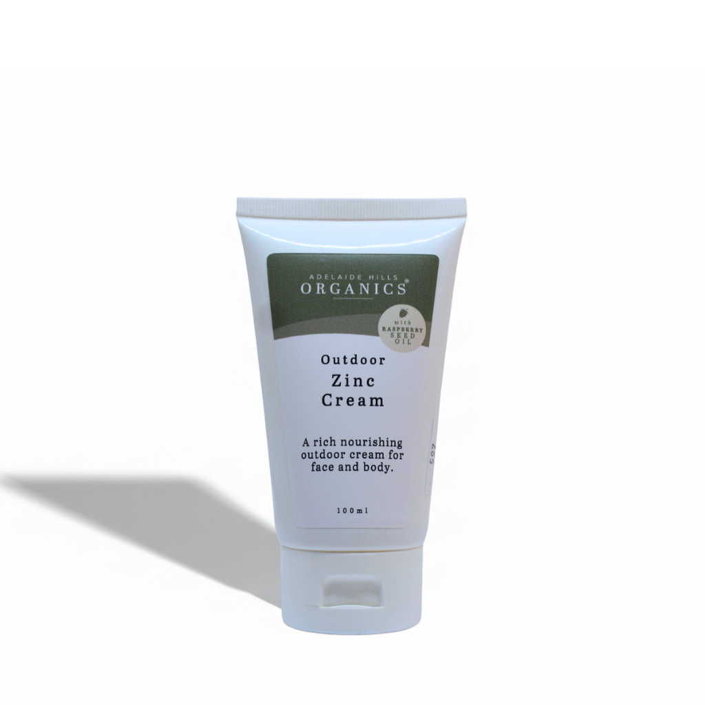 Outdoor Zinc Cream - Raspberry Seed or Carrot Seed Oil | 100ml