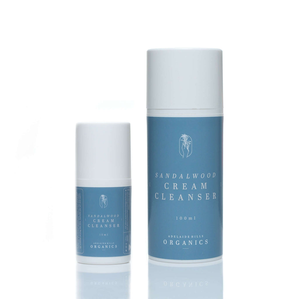 (wholesale) Sandalwood Cream Cleanser - 100ml & 15ml