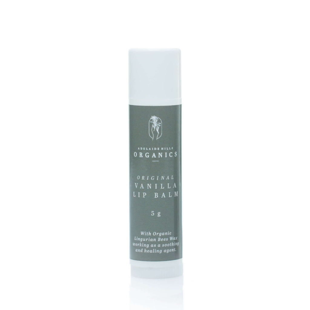 (wholesale) Organic Lip Balms Peppermint & Vanilla - 5gm