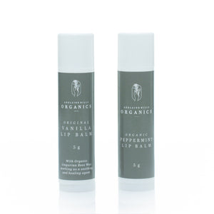 Organic Lip Balms Peppermint & Vanilla | 5gm