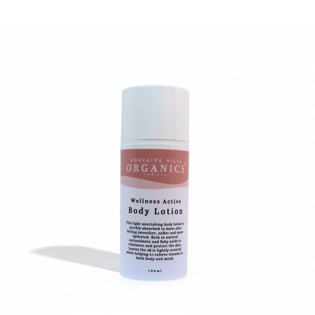 Wellness Active Body Lotion 100ml with citrus essential oils - Adelaide Hills Organics
