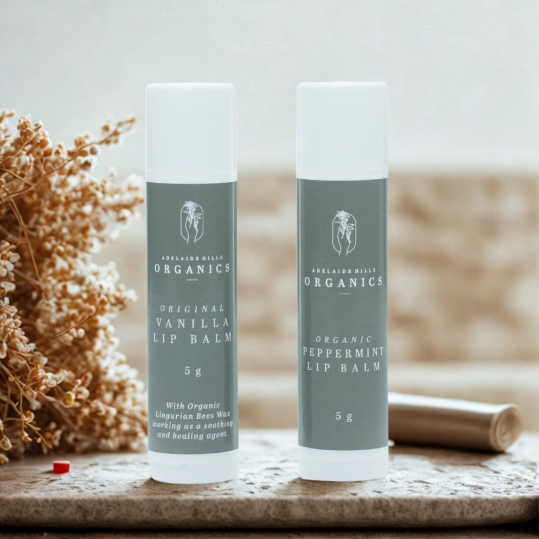Organic Lip Balms Peppermint & Vanilla | 5gm