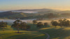 Adelaide Hills at sunrise, then lavender, chamomile, calendula, rose geranium and peppermint